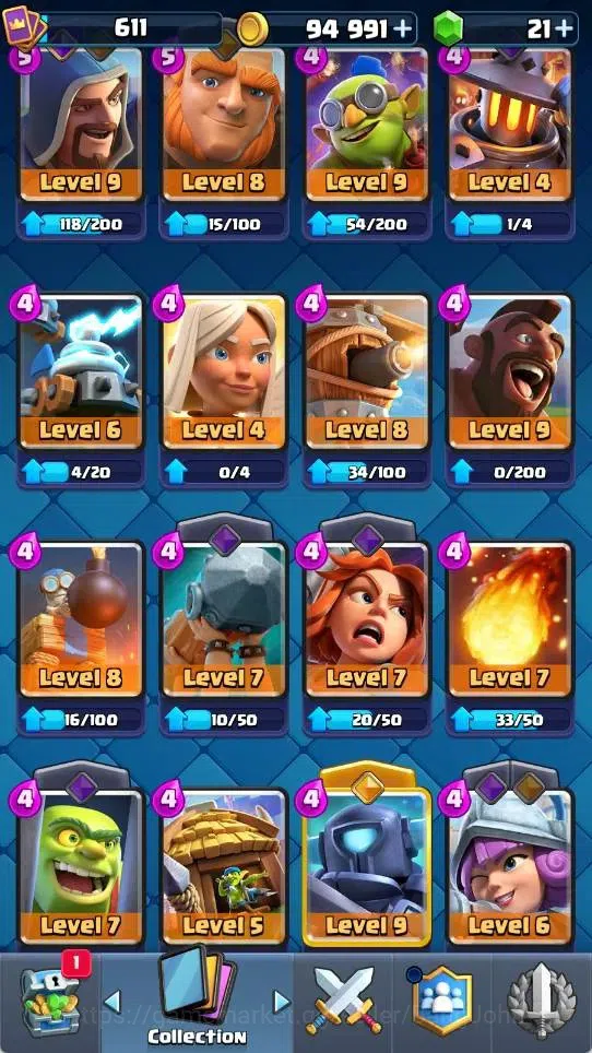 Clash Royale Accounts Mobile |KTL 10|Trophy 4460|4 Evo|1 Hero|3 Legend C image 3