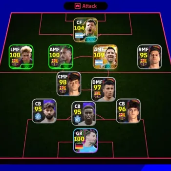 eFootball Accounts Legends & Iconic Players Mobile|Big Time Lionel Messi 15 Jul'26|2 EPIC Legend (P Aubameyang,Sergio
