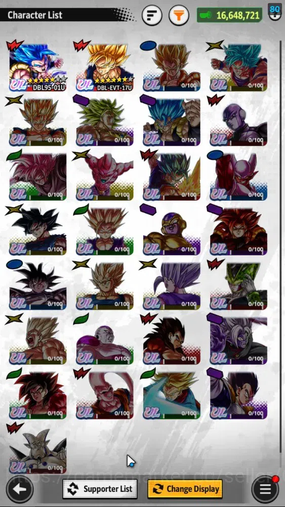 Dragon Ball Legends Accounts 16M TotalPower|LV152|2UL+2LR+8LL|SSG SS Gogeta,SS  image 3