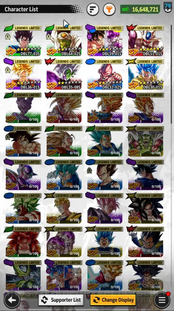 Dragon Ball Legends Accounts 16M TotalPower|LV152|2UL+2LR+8LL|SSG SS Gogeta,SS  image 5