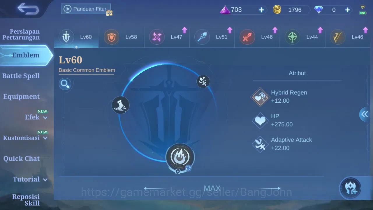 Mobile Legends: Bang Bang Accounts GLOBAL Hero 70 Skin 115 | CC Nata | Valentine Clau image 7