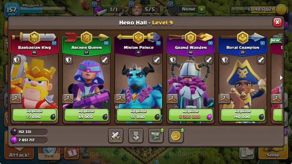 Clash of Clans Accounts Global | TH 15-BH 8 | LVL 157|HH 9|AQ 53 ,MP 41 ,G image 6