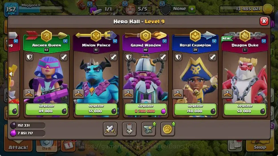 Clash of Clans Accounts Global | TH 15-BH 8 | LVL 157|HH 9|AQ 53 ,MP 41 ,G image 7