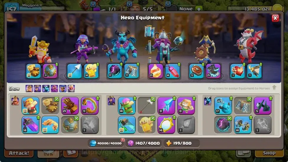 Clash of Clans Accounts Global | TH 15-BH 8 | LVL 157|HH 9|AQ 53 ,MP 41 ,G image 8