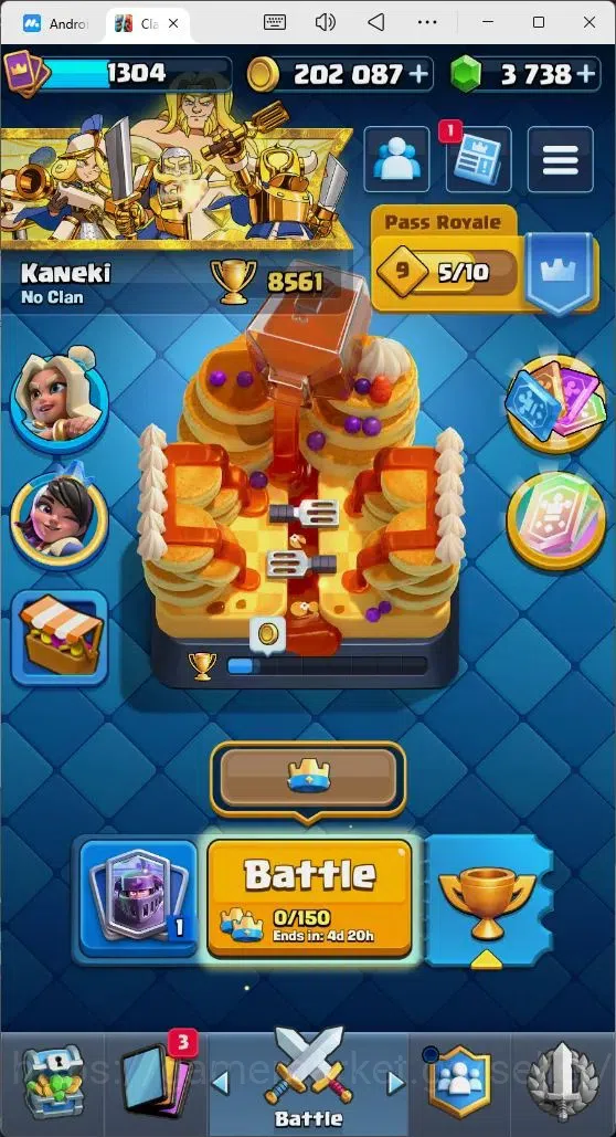 Clash Royale Accounts Mobile |Trophy 8561|8 EVO Cards|3 Hero Card|3738 G image 1