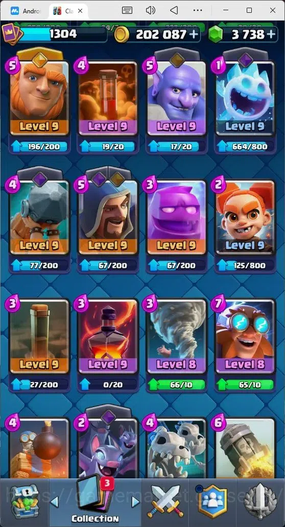 Clash Royale Accounts Mobile |Trophy 8561|8 EVO Cards|3 Hero Card|3738 G image 10