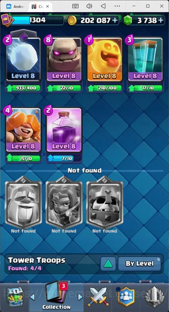 Clash Royale Accounts Mobile |Trophy 8561|8 EVO Cards|3 Hero Card|3738 G image 12