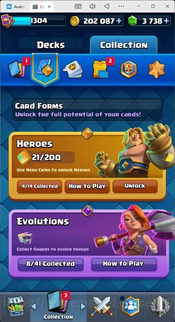 Clash Royale Accounts Mobile |Trophy 8561|8 EVO Cards|3 Hero Card|3738 G image 14