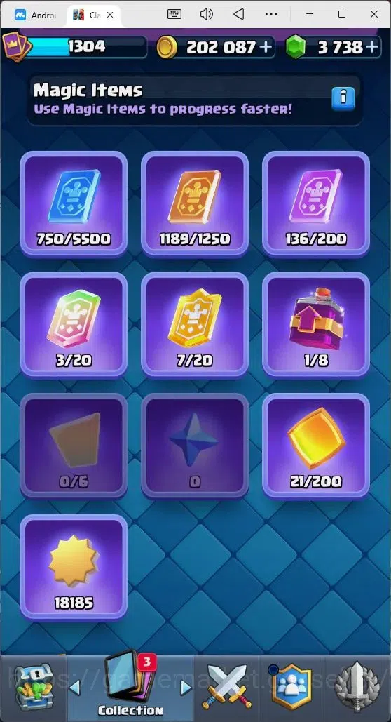Clash Royale Accounts Mobile |Trophy 8561|8 EVO Cards|3 Hero Card|3738 G image 15