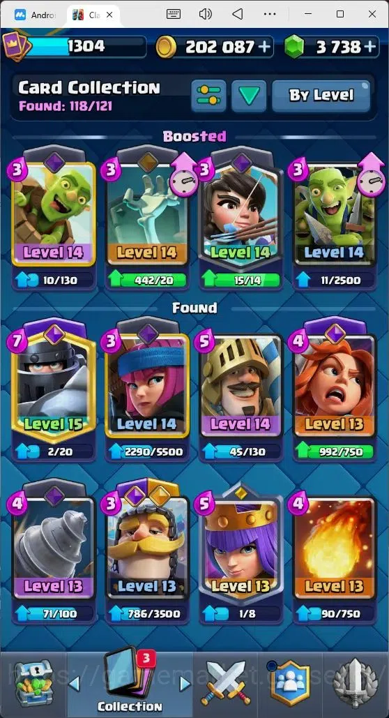 Clash Royale Accounts Mobile |Trophy 8561|8 EVO Cards|3 Hero Card|3738 G image 3