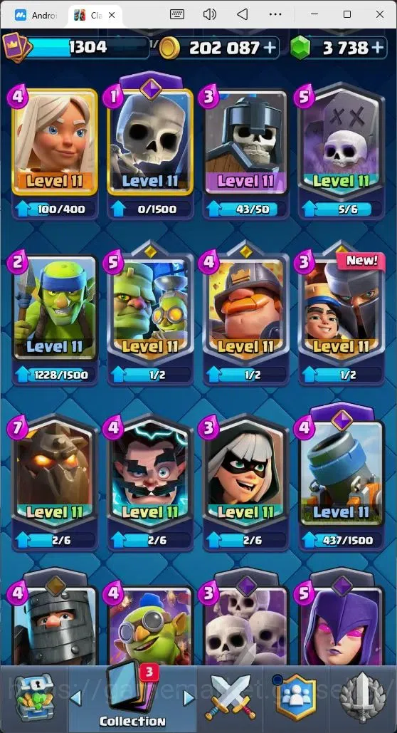 Clash Royale Accounts Mobile |Trophy 8561|8 EVO Cards|3 Hero Card|3738 G image 5