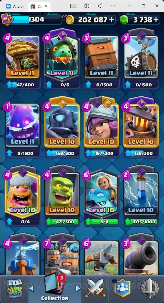 Clash Royale Accounts Mobile |Trophy 8561|8 EVO Cards|3 Hero Card|3738 G image 6