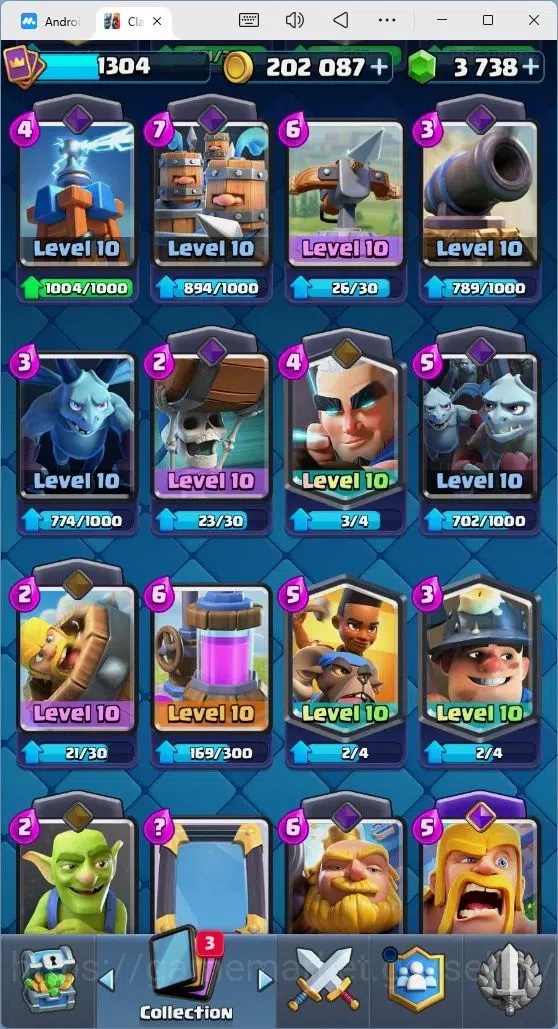 Clash Royale Accounts Mobile |Trophy 8561|8 EVO Cards|3 Hero Card|3738 G image 7
