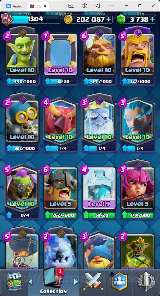 Clash Royale Accounts Mobile |Trophy 8561|8 EVO Cards|3 Hero Card|3738 G image 8