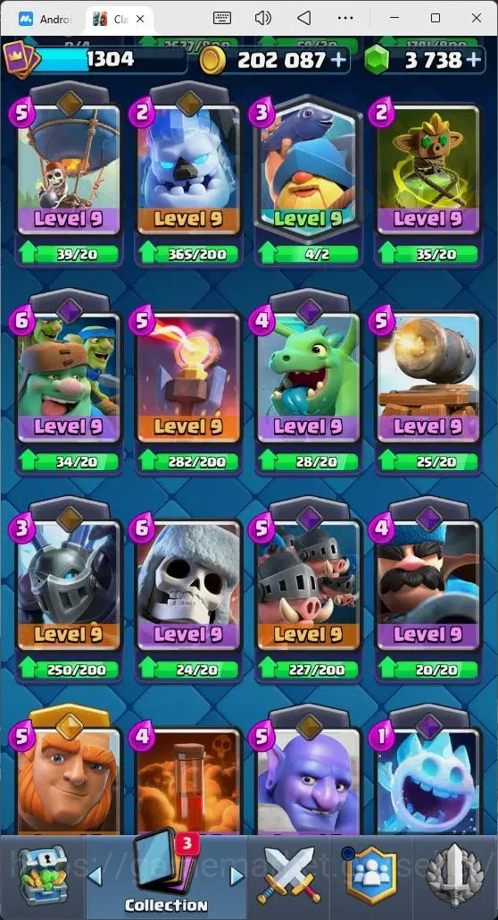Clash Royale Accounts Mobile |Trophy 8561|8 EVO Cards|3 Hero Card|3738 G image 9