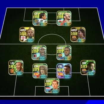 eFootball Accounts High-End New era max power 3286 bale x Baggio x sevcengko x Puyol x Yamal ballon d'or x Harry Kane ballon