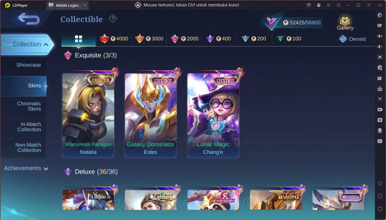 Mobile Legends: Bang Bang Accounts Collector Global|Hero 108|Skin 211|Sandrio Floryn|CC NataliaLuckybox 15