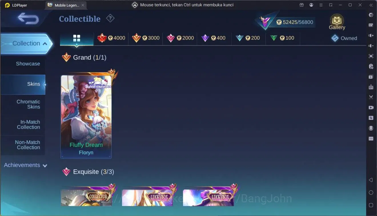 Mobile Legends: Bang Bang Accounts Collector Global|Hero 108|Skin 211|Sandrio Floryn|CC NataliaLuckybox 16