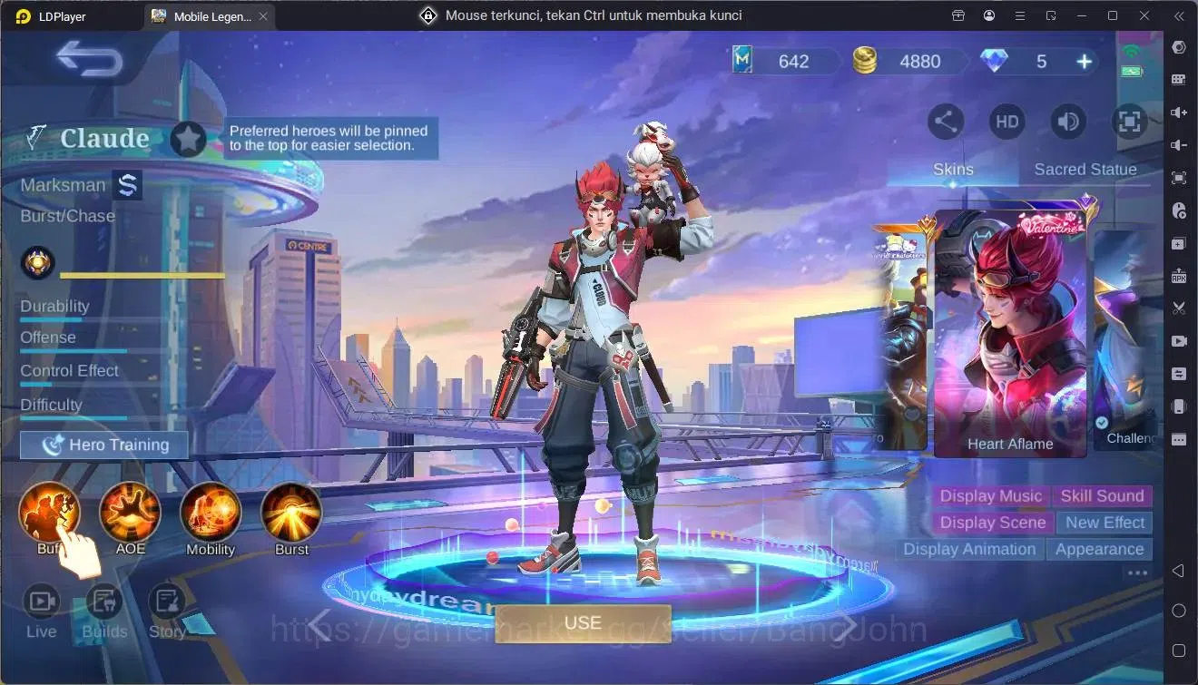 Mobile Legends: Bang Bang Accounts Collector Global|Hero 108|Skin 211|Sandrio Floryn|CC NataliaLuckybox 3