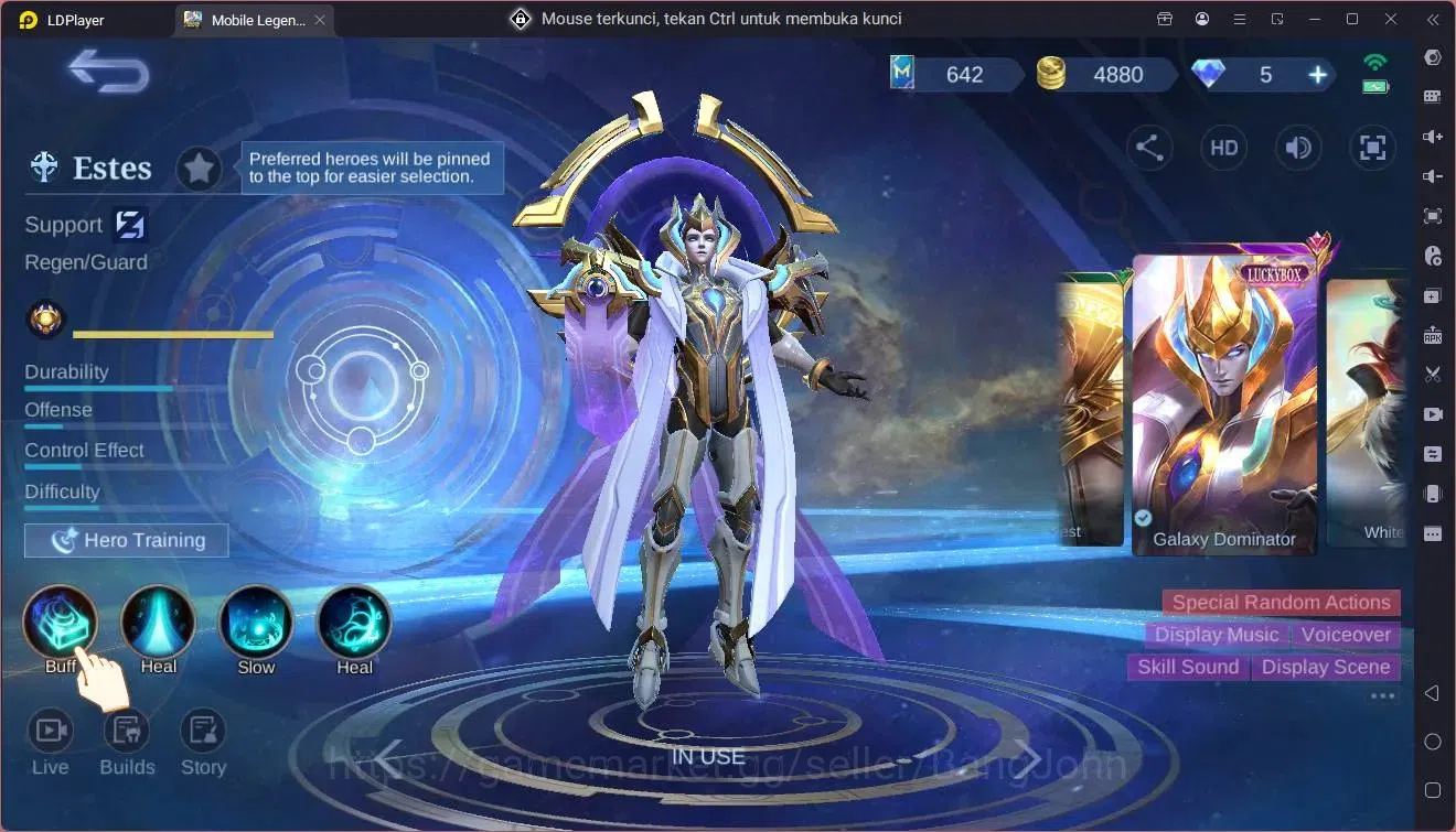 Mobile Legends: Bang Bang Accounts Collector Global|Hero 108|Skin 211|Sandrio Floryn|CC NataliaLuckybox 5