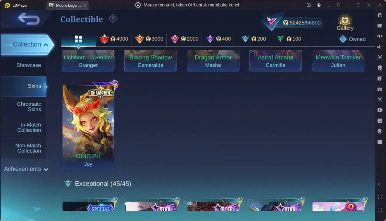 Mobile Legends: Bang Bang Accounts Collector Global|Hero 108|Skin 211|Sandrio Floryn|CC NataliaLuckybox 8