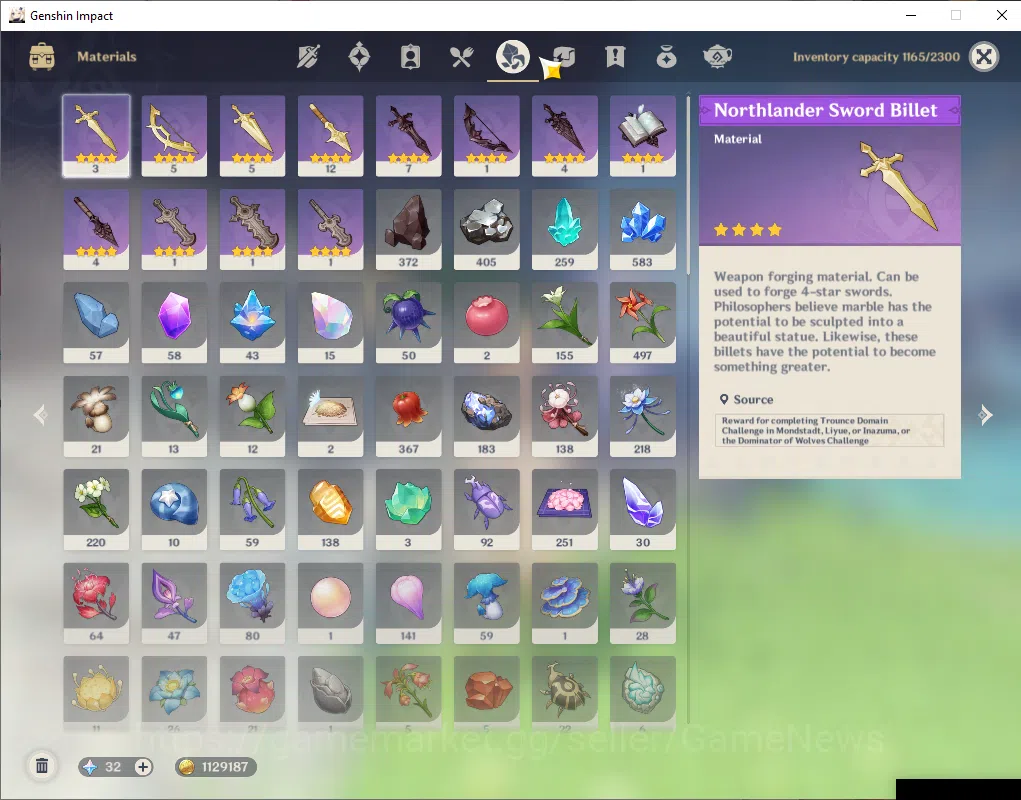 Genshin Impact Accounts ASIA|AR60|End Game Well Build|21Limited+16(*5Weapo image 9