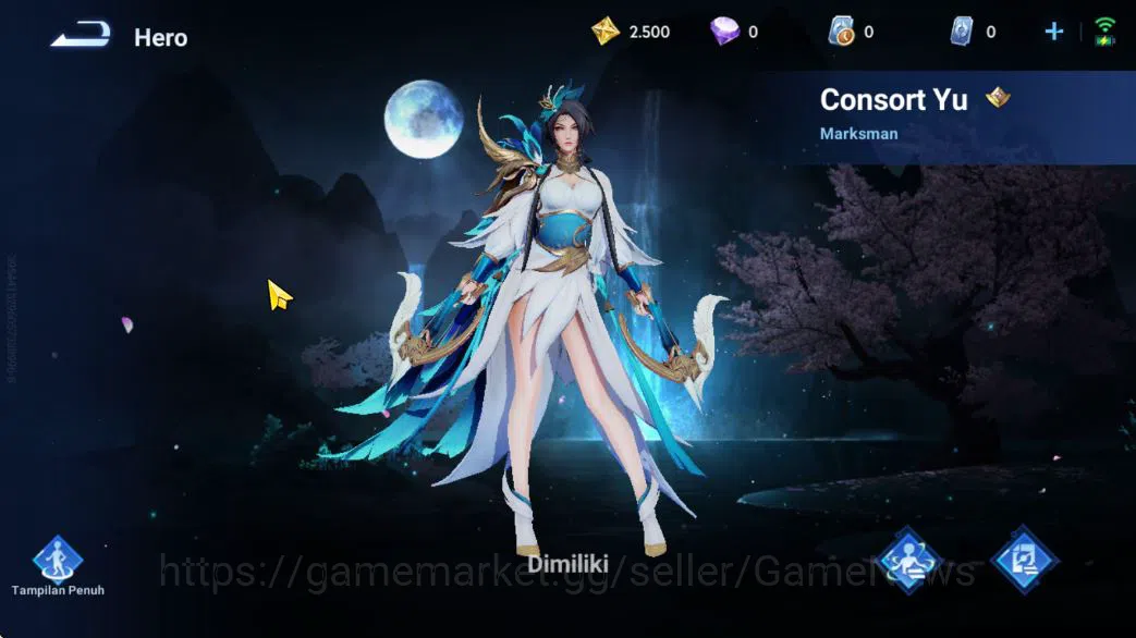 Honor of Kings Accounts Hero 13 Skin 3|Fresh Starter| (Consort Yu Legend)  image 3