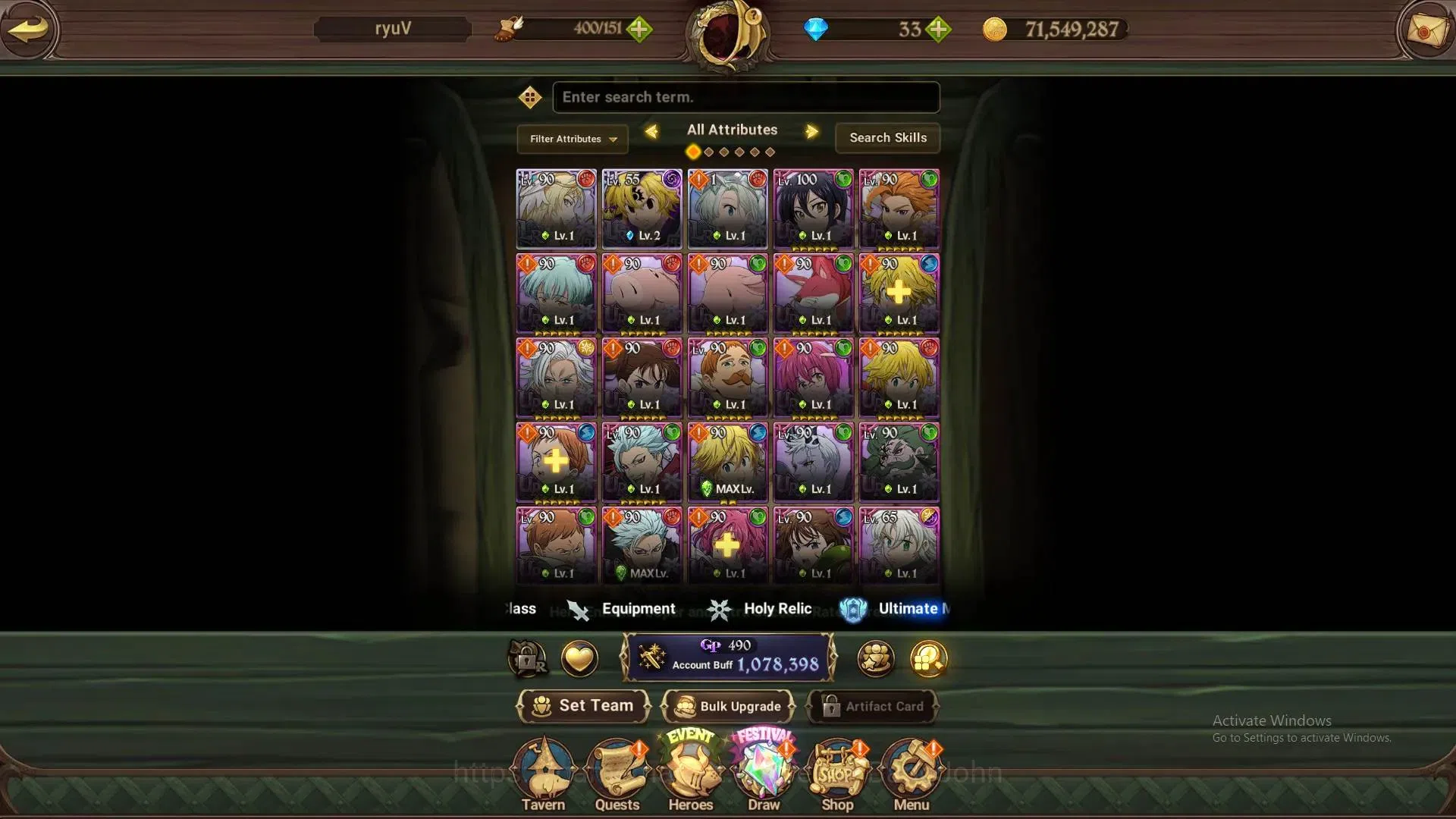 The Seven Deadly Sins: Grand Cross Accounts ASIA | 1.07M CC | 33 DM |LR Mesis 2/6 | UR DKM 1/6 image 6