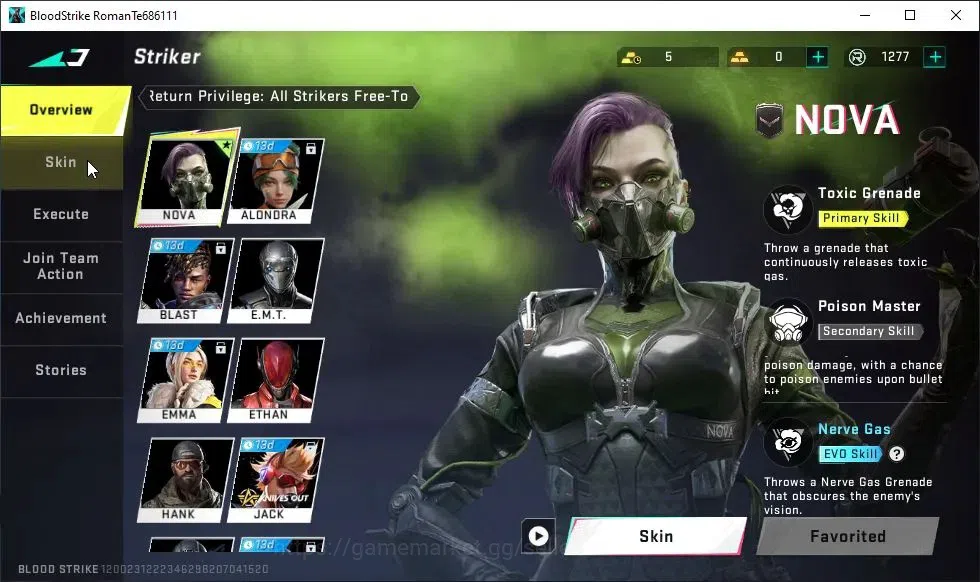 Blood Strike Accounts ASIA|ULTRA MELEE Butterfly Knife-Starfall|Collab S image 3