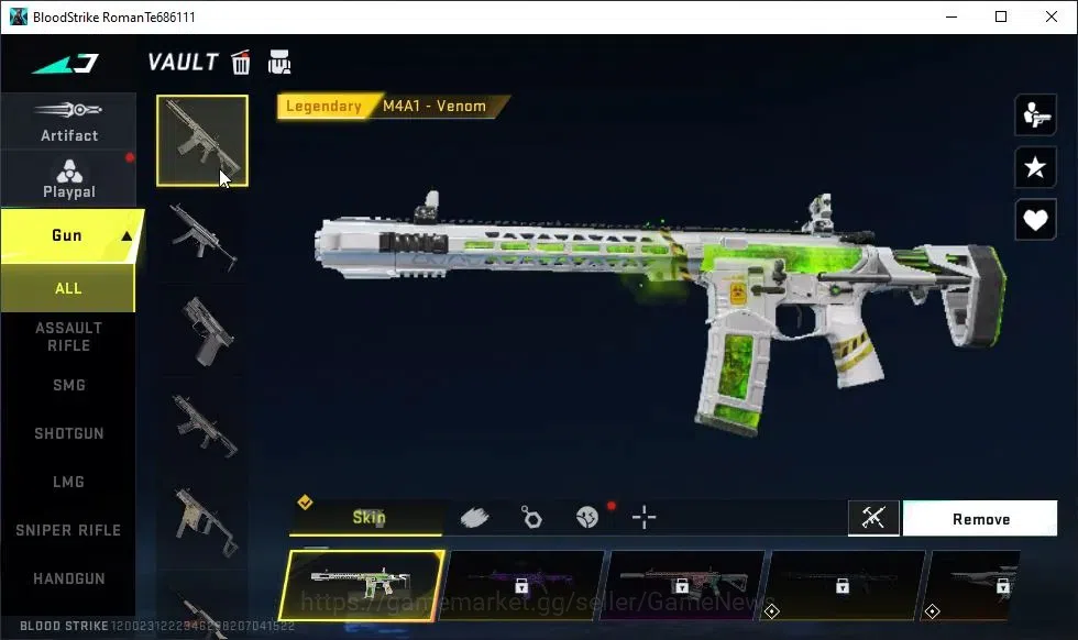 Blood Strike Accounts ASIA|ULTRA MELEE Butterfly Knife-Starfall|Collab S image 6