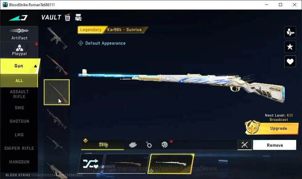 Blood Strike Accounts ASIA|ULTRA MELEE Butterfly Knife-Starfall|Collab S image 7