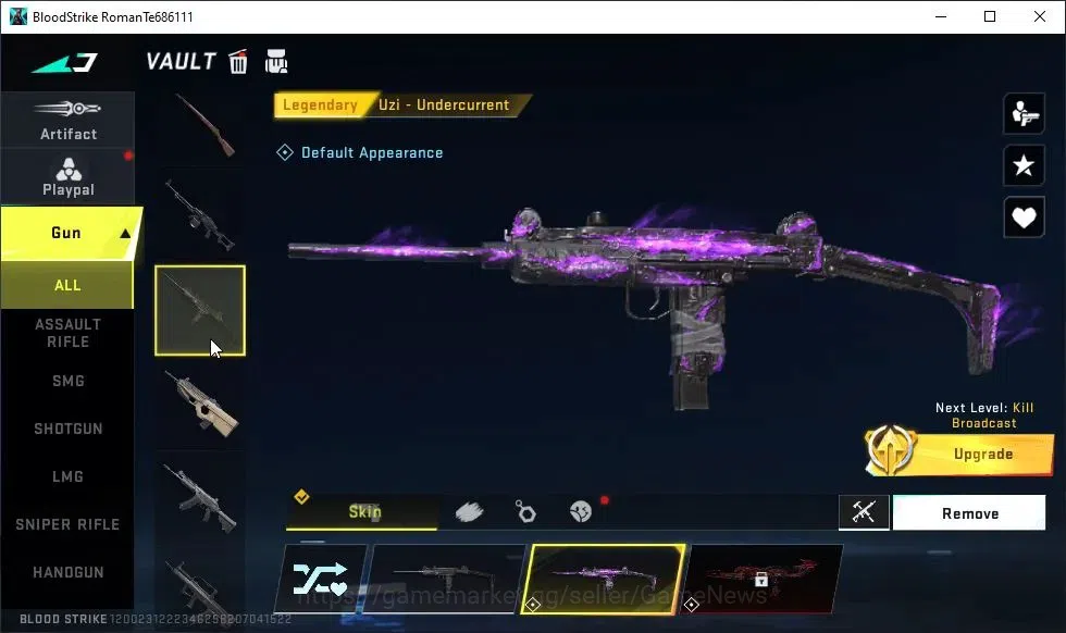 Blood Strike Accounts ASIA|ULTRA MELEE Butterfly Knife-Starfall|Collab S image 8