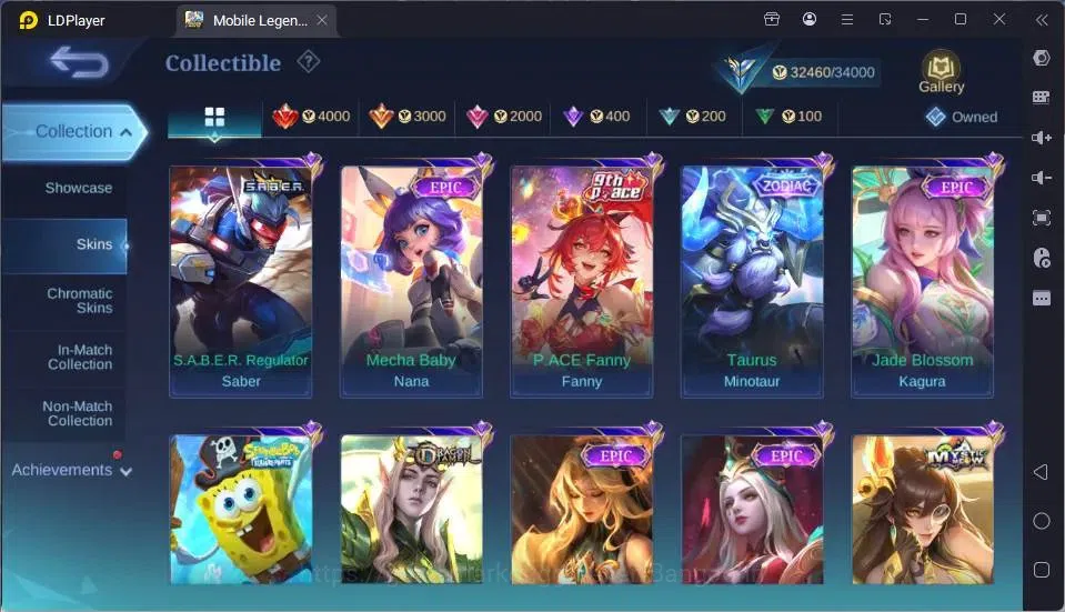 Mobile Legends: Bang Bang Accounts GLOBAL Hero 80 Skin 167|Star Kagura|Zodiac Mino|Se image 11