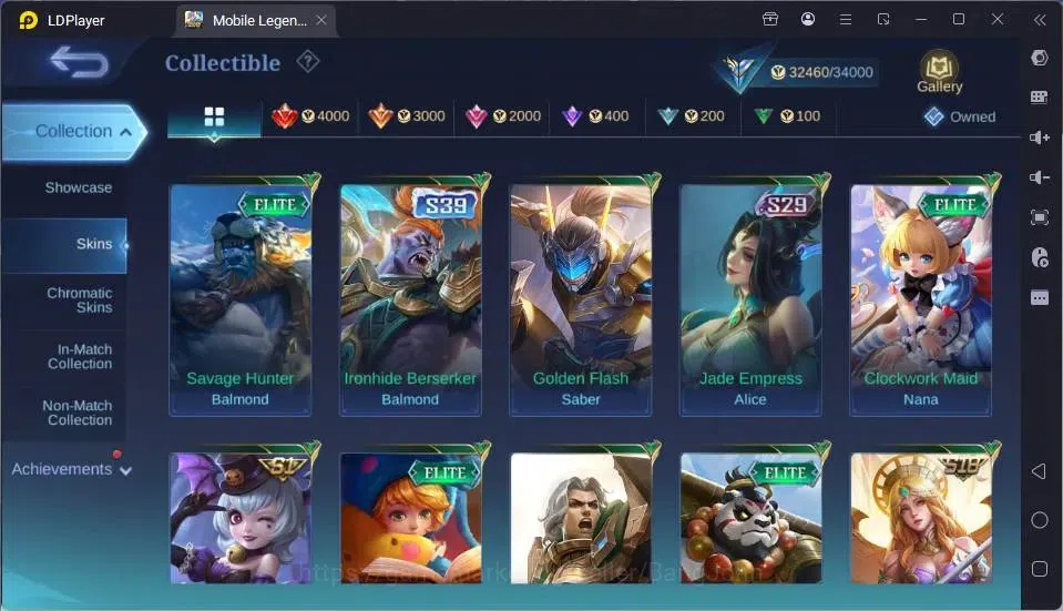 Mobile Legends: Bang Bang Accounts GLOBAL Hero 80 Skin 167|Star Kagura|Zodiac Mino|Se image 3