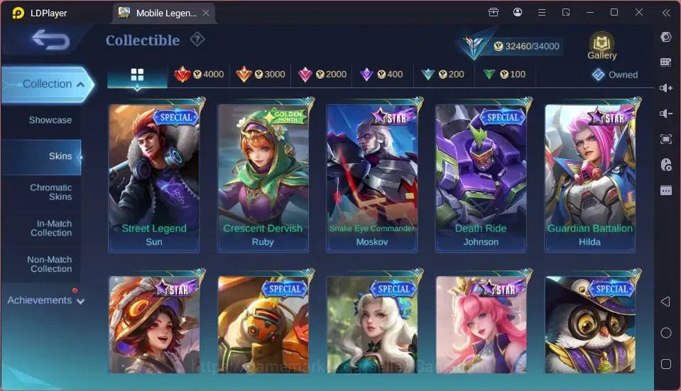 Mobile Legends: Bang Bang Accounts GLOBAL Hero 80 Skin 167|Star Kagura|Zodiac Mino|Se image 6