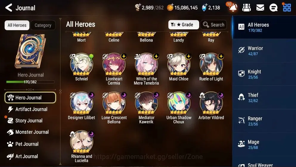 Epic Seven Accounts Global Unverif|10ML (Arby, Ruele, LCB, ML Kawerik, image 4