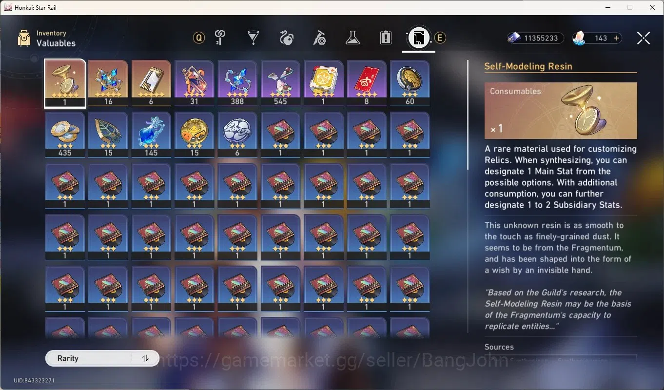 Honkai Star Rail Accounts Others ASIA|TL 61|7 Limited [Evanescia E1 + Sign],Cyrene,Phainon,Houhou,Sparkle,Yao Guang,Yunli|Mc 14