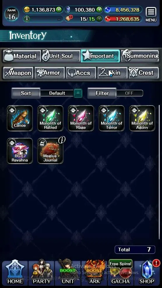 Last Cloudia Accounts Endgame GLOBAL|Rank 16|100k Crystal|Collab BraveFrontier (G Tilith,FG Vargas)+Top Tier Unit (Goddess 10