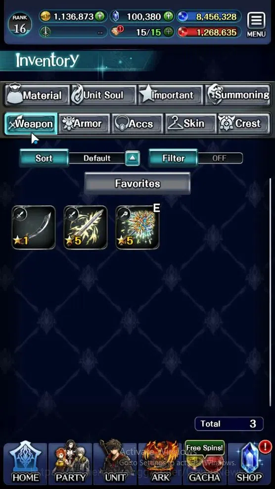 Last Cloudia Accounts Endgame GLOBAL|Rank 16|100k Crystal|Collab BraveFrontier (G Tilith,FG Vargas)+Top Tier Unit (Goddess 12