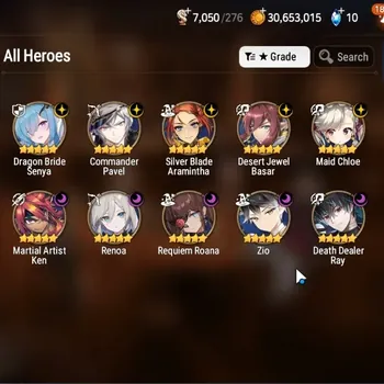 Epic Seven Accounts High-End ASIA UnVerif|NewEra|10 ML (Zio,Renoa,DJ Basar,Etc)+Estelle,Fumyr,A Ludwig,Hecate,Mort,Etc|136K