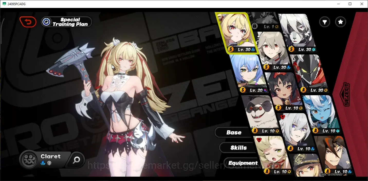 Zenless Zone Zero Accounts Starter ASIA|IK 28|2 Limited (Claret,Lucia)+Signature W Engine|3 STD Char 1