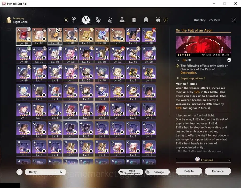 Honkai Star Rail Accounts Asia|TL 68|12 Limited|[Aglaea,Archer]+Sign,Castori image 5