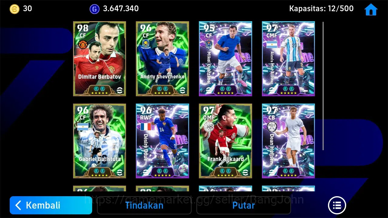 eFootball Accounts Legends & Iconic Players ANDROID|PW 3159|Epic D Barbatov, F Rijkaard, A Shevchenko|2026|EFB1312B 4