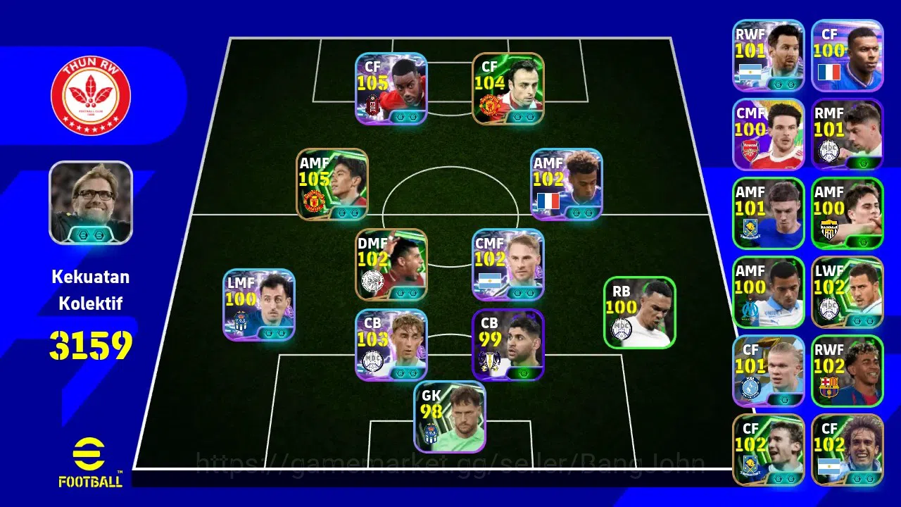 eFootball Accounts Legends & Iconic Players ANDROID|PW 3159|Epic D Barbatov, F Rijkaard, A Shevchenko|2026|EFB1312B 7