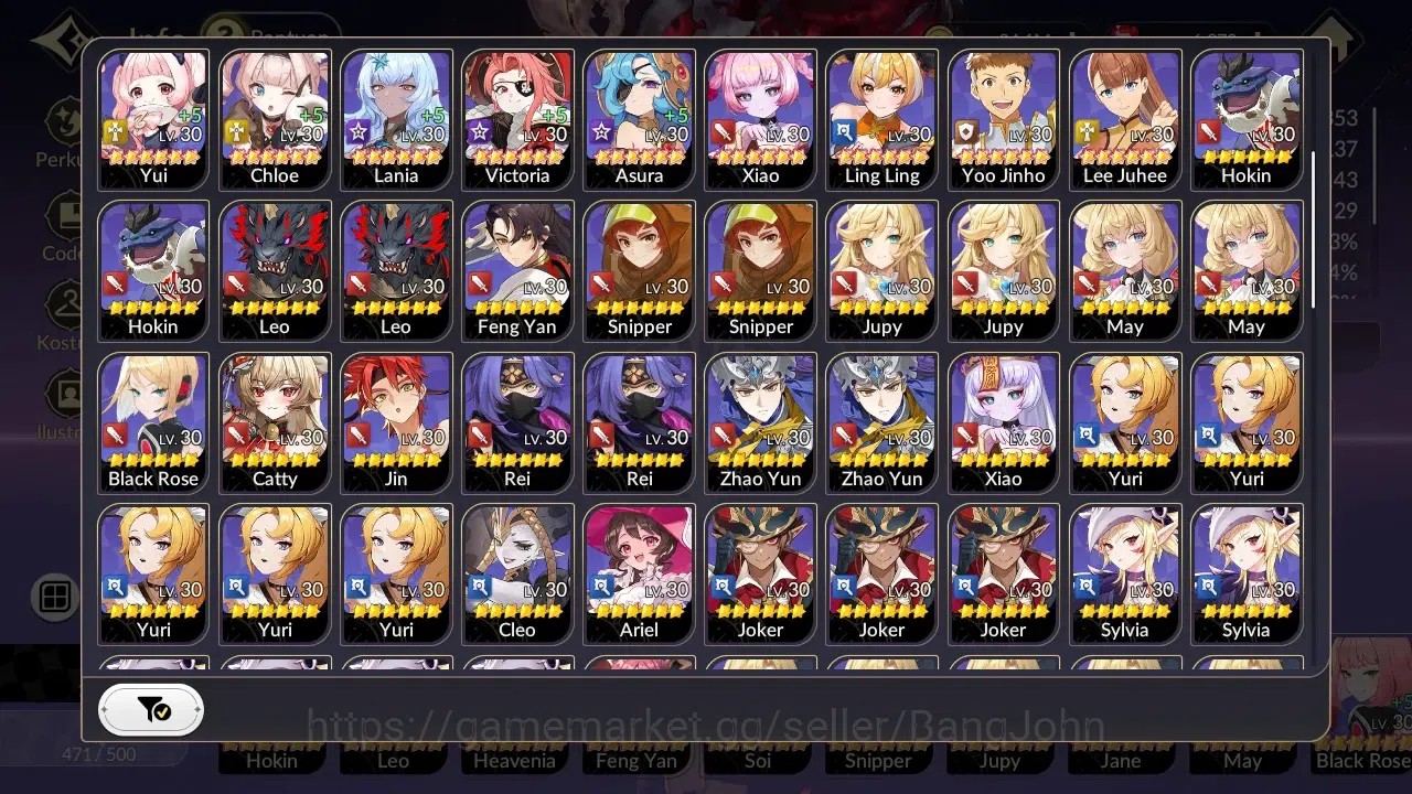 Seven Knights Re:Birth Accounts Global|4EX7(FaiTC1,Melia,Juri,Rosie)Leg Costume(Ye image 19