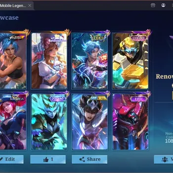 Mobile Legends: Bang Bang Accounts Collector Global|294S|Renowned|KOF Karina,Sanrio Floryn,LBX Johnson,SABER