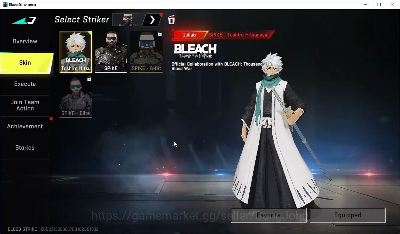Blood Strike Accounts Collab Uzi Bleach | Collab Spike Bleach + Collab E image 2