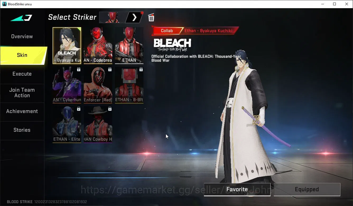 Blood Strike Accounts Collab Uzi Bleach | Collab Spike Bleach + Collab E image 3