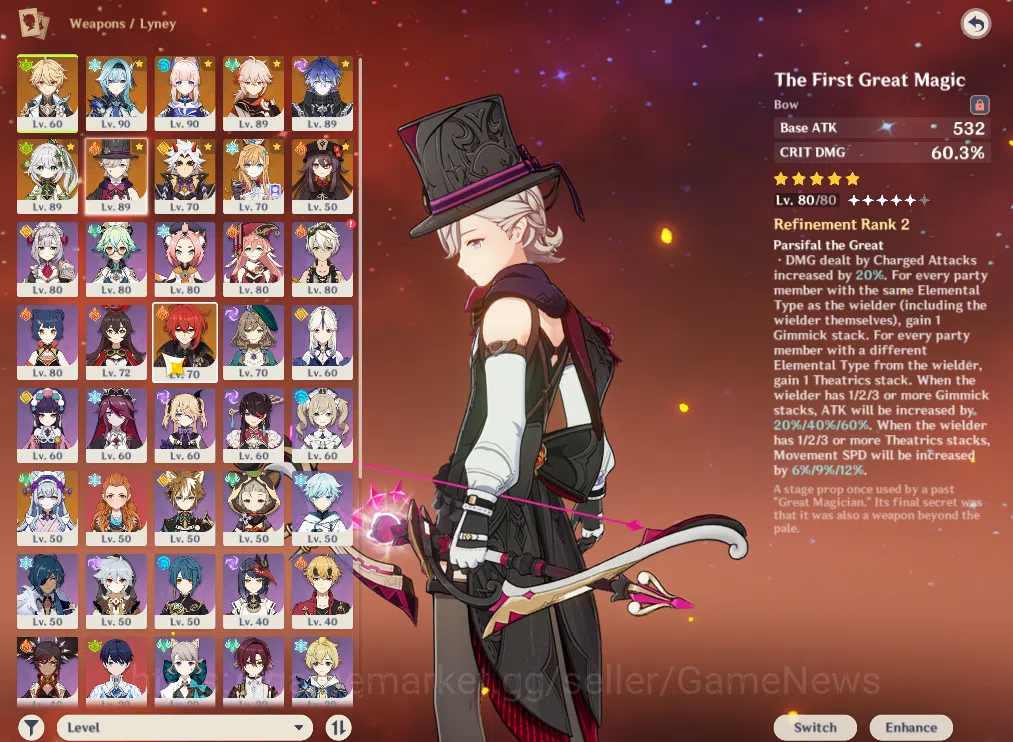 Genshin Impact Accounts ASIA|AR 58|9 Limited +9(*5Weapon)|(EulaC2,LineyR2, image 6