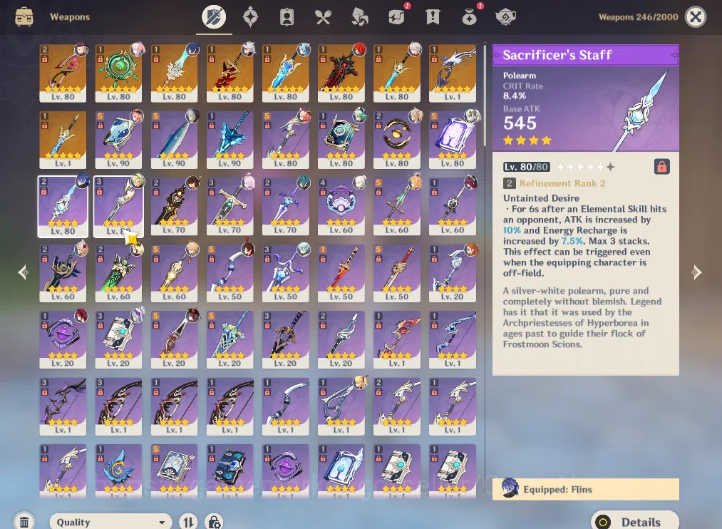 Genshin Impact Accounts ASIA|AR 58|9 Limited +9(*5Weapon)|(EulaC2,LineyR2, image 7